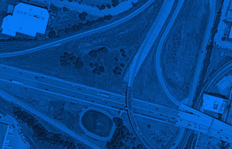 Ortho image of roads