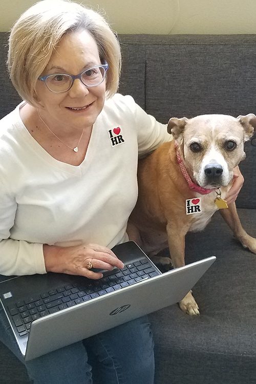 Deb Trautman and her dog Bella