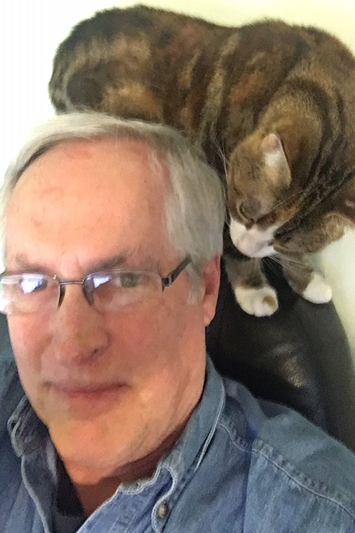 Jay McLeester and his cat Willow