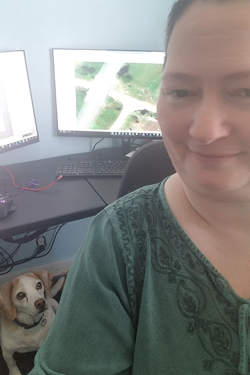 Jennifer Narang and her dog Gomez