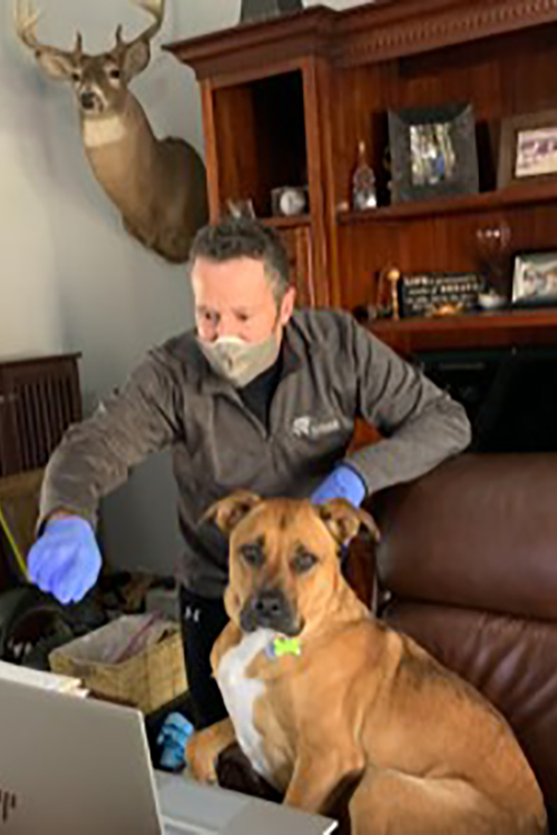 Russ and his dog Lucca