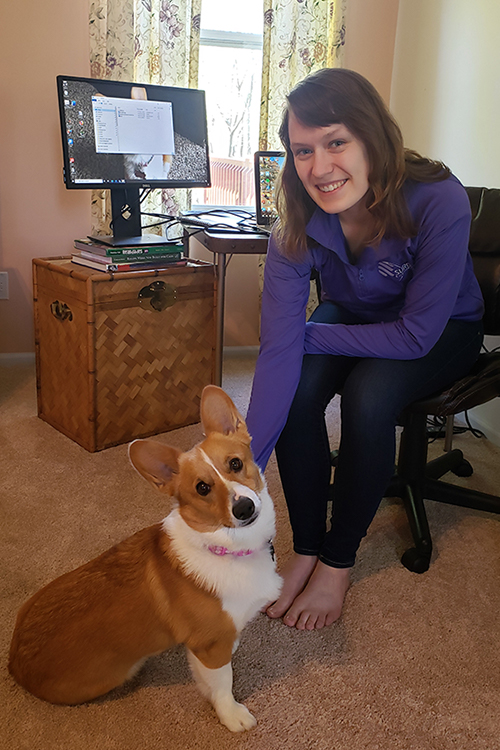 Tracy Ray and her dog Rosie