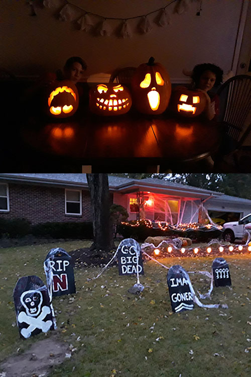 Colby Forke - pumpkins and gravestones