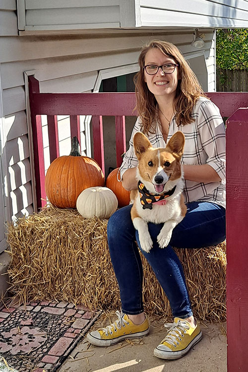 Tracy Ray - corgi pumpkin