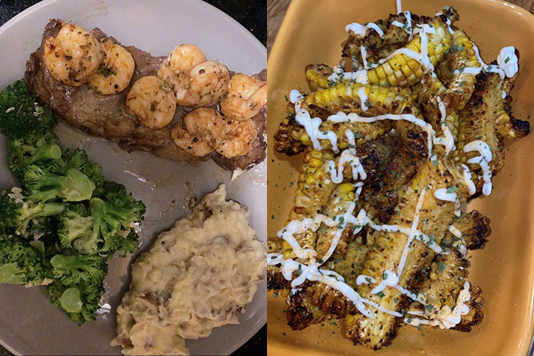 quarantine date night and street corn ribs
