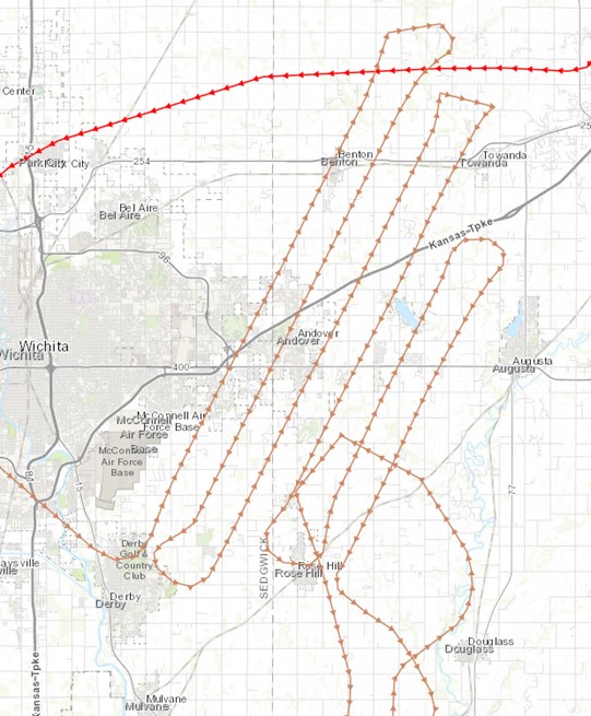Flight path map